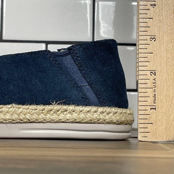 Clarks Somerset Mens Size 7 Shoes Blue Suede Ortholite Espadrille Comfort Loafer main image 12